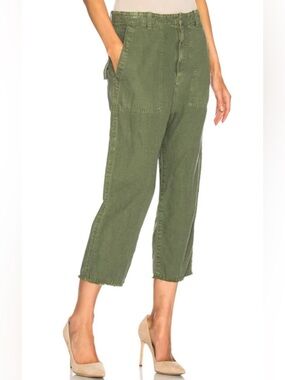Nili Lotan Luna Pants, olive green, 0